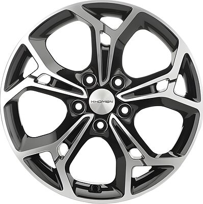 Khomen Wheels KHW1702 Kodiaq/Tiguan 7x17 5x112 ET 40 Dia 57 Black-FP