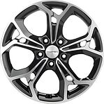 Khomen Wheels KHW1702 (RAV4) 7x17 5x114.3 ET 39 Dia 60.1 Black-FP Khomen Wheels KHW1702 (RAV4) 7x17 5x114.3 ET 39 Dia 60.1 Black-FP