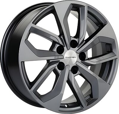 Khomen Wheels KHW1703 Kodiaq/Tiguan 7x17 5x112 ET 43 Dia 57 Gray-FP