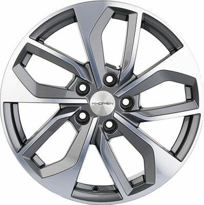 Khomen Wheels KHW1703 (Tiguan) 7x17 5x112 ET 43 Dia 57.1 Gray-FP