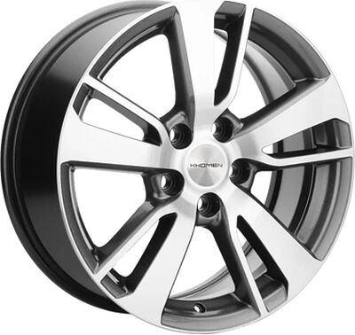 Khomen Wheels KHW1704 (Haval Jolion) 7x17 5x114.3 ET 37 Dia 66.5 Gray-FP