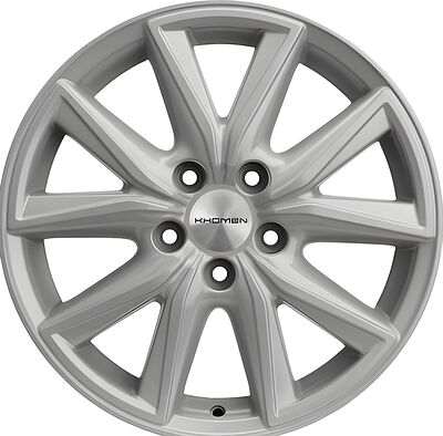 Khomen Wheels KHW1706 CX-5/Seltos/Optima 7x17 5x114.3 ET 50 Dia 67.1 F-Silver