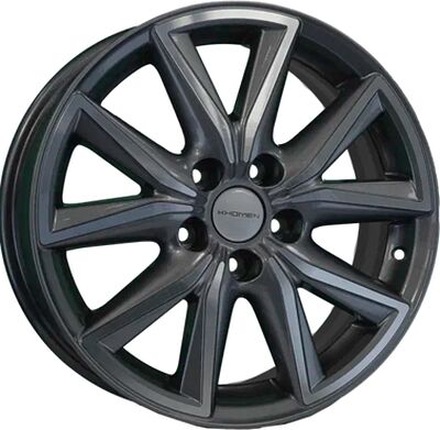 Khomen Wheels KHW1706 (Haval Jolion) 7x17 5x114.3 ET 37 Dia 66.5 Gray-FP
