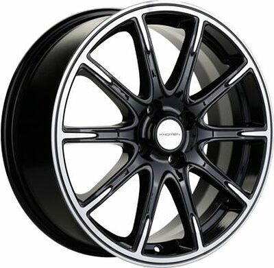 Khomen Wheels KHW1707 (Lada Vesta) 6.5x17 4x100 ET 50 Dia 60.1 Black-FP