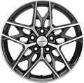Khomen Wheels KHW1709 (Camry) 7x17 5x114.3 ET 45 Dia 60.1 Black-FP
