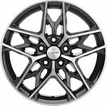 Khomen Wheels KHW1709 (Camry) 7x17 5x114.3 ET 45 Dia 60.1 Black-FP