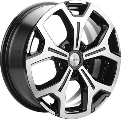 Khomen Wheels KHW1710 (Jolion) 7x17 5x114.3 ET 37 Dia 66.5 Black-FP