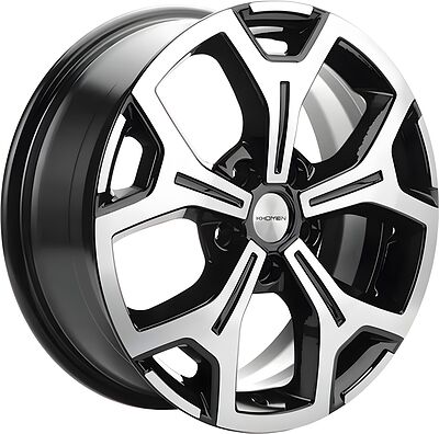 Khomen Wheels KHW1710 (Toyota C-HR) 7x17 5x114.3 ET 45 Dia 60.1 Black-FP