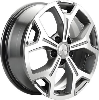 Khomen Wheels KHW1710(2) (VW Multivan) 6.5x17 5x120 ET 60 Dia 65.1 Gray-FP