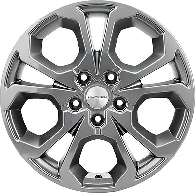 Khomen Wheels KHW1711 (Arkana/Kaptur) 6.5x17 5x114.3 ET 50 Dia 66.1 Gray
