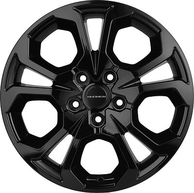 Khomen Wheels KHW1711 6.5x17 5x114.3 ET 50 Dia 66.1 BLACK