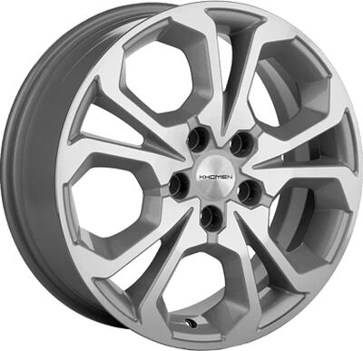 Khomen Wheels KHW1711 (Haval/Honda) 6.5x17 5x114.3 ET 50 Dia 64.1 F-Silver-FP