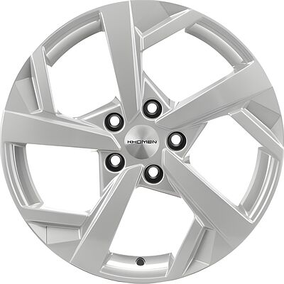 Khomen Wheels KHW1712 Karoq/Octavia/Passat/Tiguan 7x17 5x112 ET 43 Dia 57 F-Silver