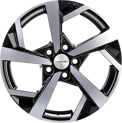 Khomen Wheels KHW1712 (Tiguan) 7x17 5x112 ET 43 Dia 57.1 Black-FP