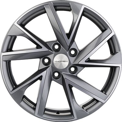 Khomen Wheels KHW1714 (Juke) 7x17 5x114.3 ET 47 Dia 66.1 Gray-FP