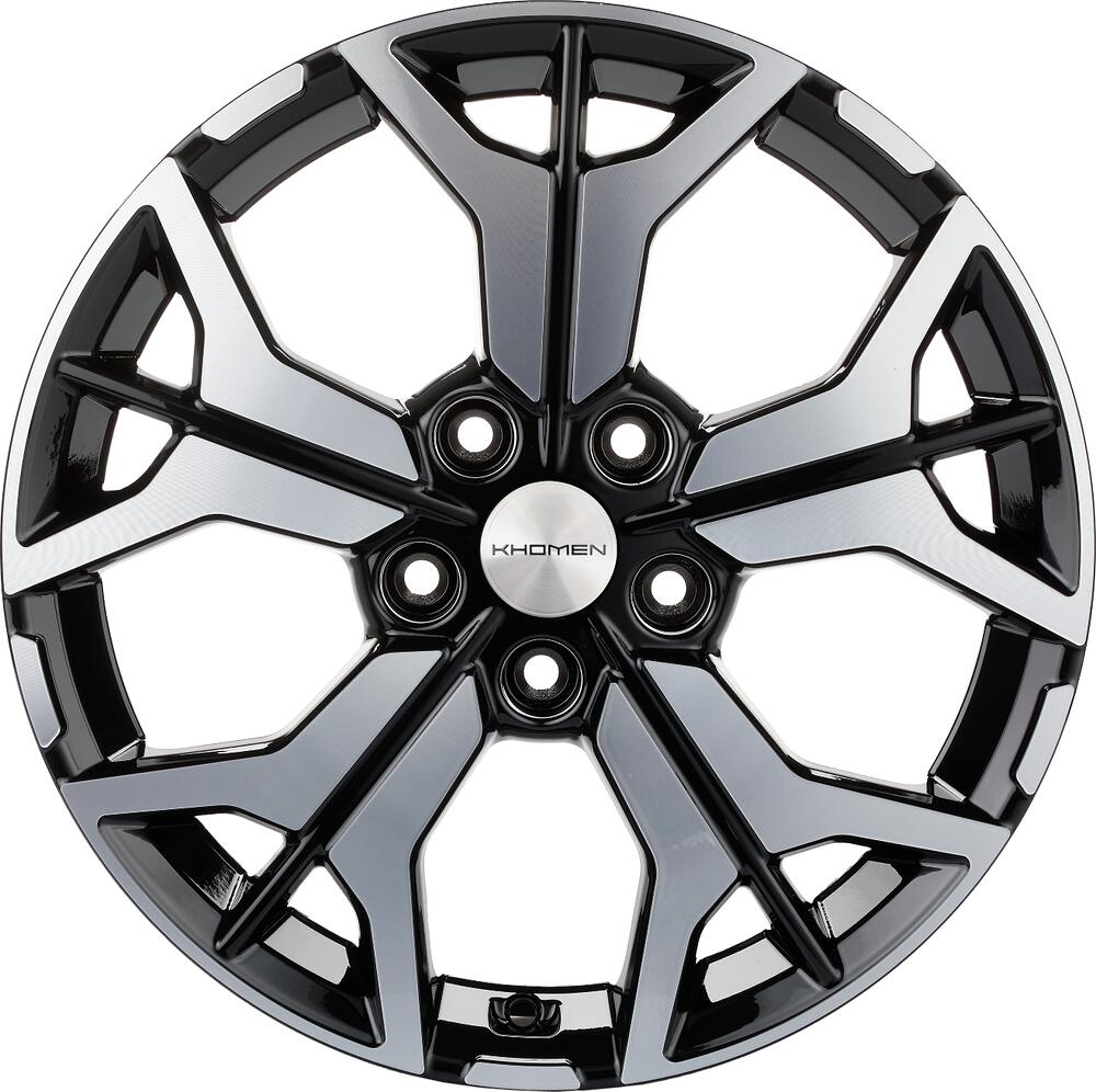 Khomen Wheels KHW1715 7x17 5x112 ET 40 Dia 57.1 BLACK-FP