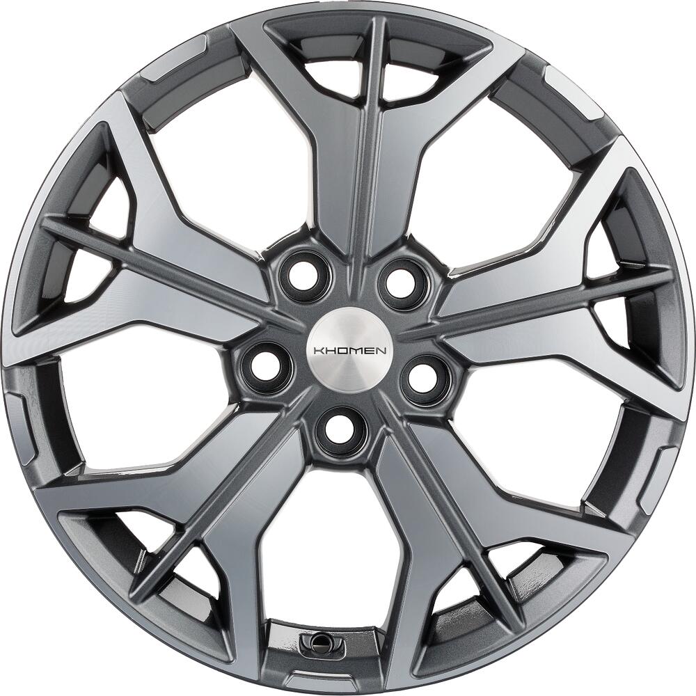 Khomen Wheels KHW1715 7x17 5x114.3 ET 48 Dia 67.1 GRAY-FP