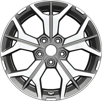 Khomen Wheels KHW1715 (Tiguan) 7x17 5x112 ET 40 Dia 57.1 Gray-FP