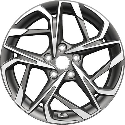 Khomen Wheels KHW1716 (Camry) 7x17 5x114.3 ET 45 Dia 60.1 Gray-FP