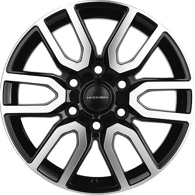 Khomen Wheels KHW1723 8x17 6x139.7 ET 36 Dia 100.1 BLACK-FP