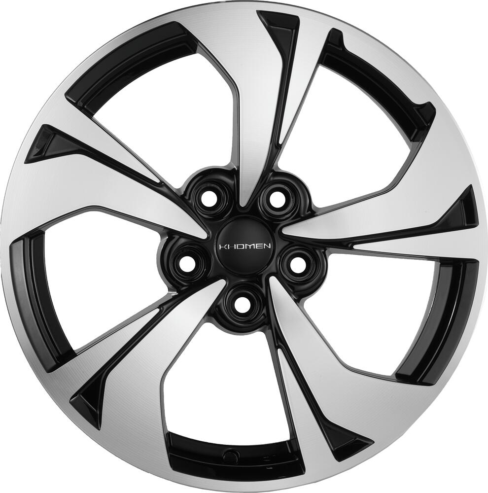 Khomen Wheels KHW1724 7x17 5x114.3 ET 45 Dia 67.1 BLACK-FP