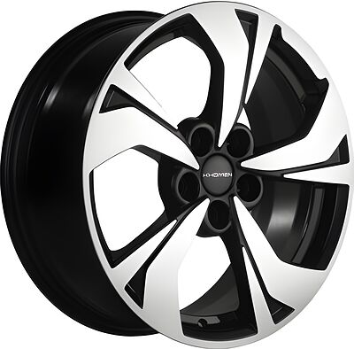 Khomen Wheels KHW1724 (JAC J7) 7x17 5x114.3 ET 48 Dia 67.1 Black-FP