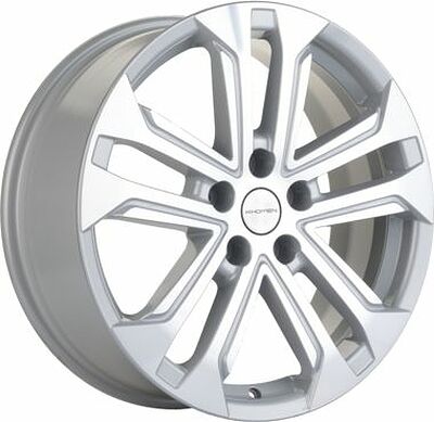Khomen Wheels KHW1803 (Kodiaq/Tiguan) 7x18 5x112 ET 43 Dia 57.1 F-Silver-FP