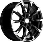 Khomen Wheels KHW1808 (Jolion) 7.5x18 5x114.3 ET 37 Dia 66.5 Black-FP