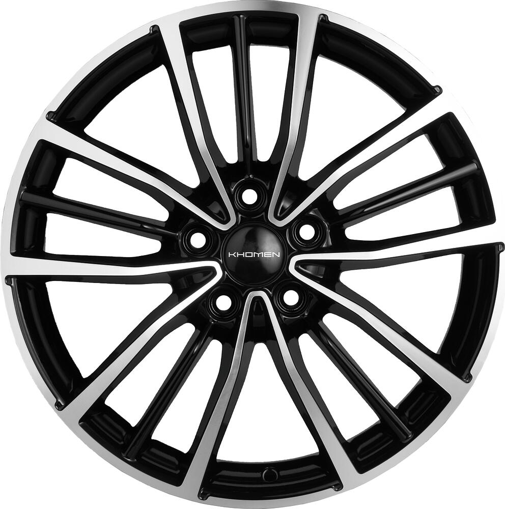 Khomen Wheels KHW1812 7x18 5x114.3 ET 40 Dia 64.1 BLACK-FP