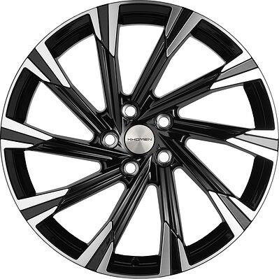 Khomen Wheels KHW1901 7.5x19 5x114.3 ET 49.5 Dia 67.1 BLACK-FP
