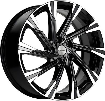 Khomen Wheels KHW1901 (Tugella) 7.5x19 5x108 ET 46 Dia 63.4 Black-FP