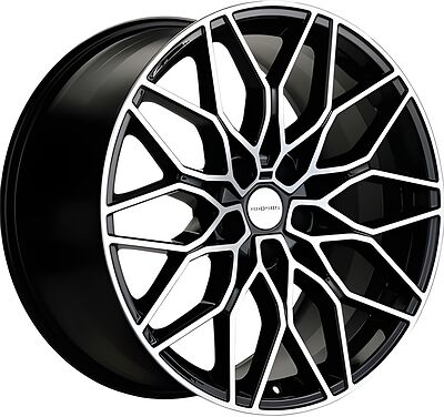 Khomen Wheels KHW1902 (3/4/5/6 series) 9.5x19 5x112 ET 40 Dia 66.6 Black-FP