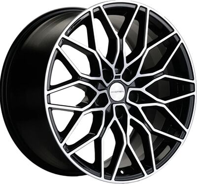 Khomen Wheels KHW1902 (Audi/VW) 8.5x19 5x112 ET 30 Dia 66.6 Black-FP
