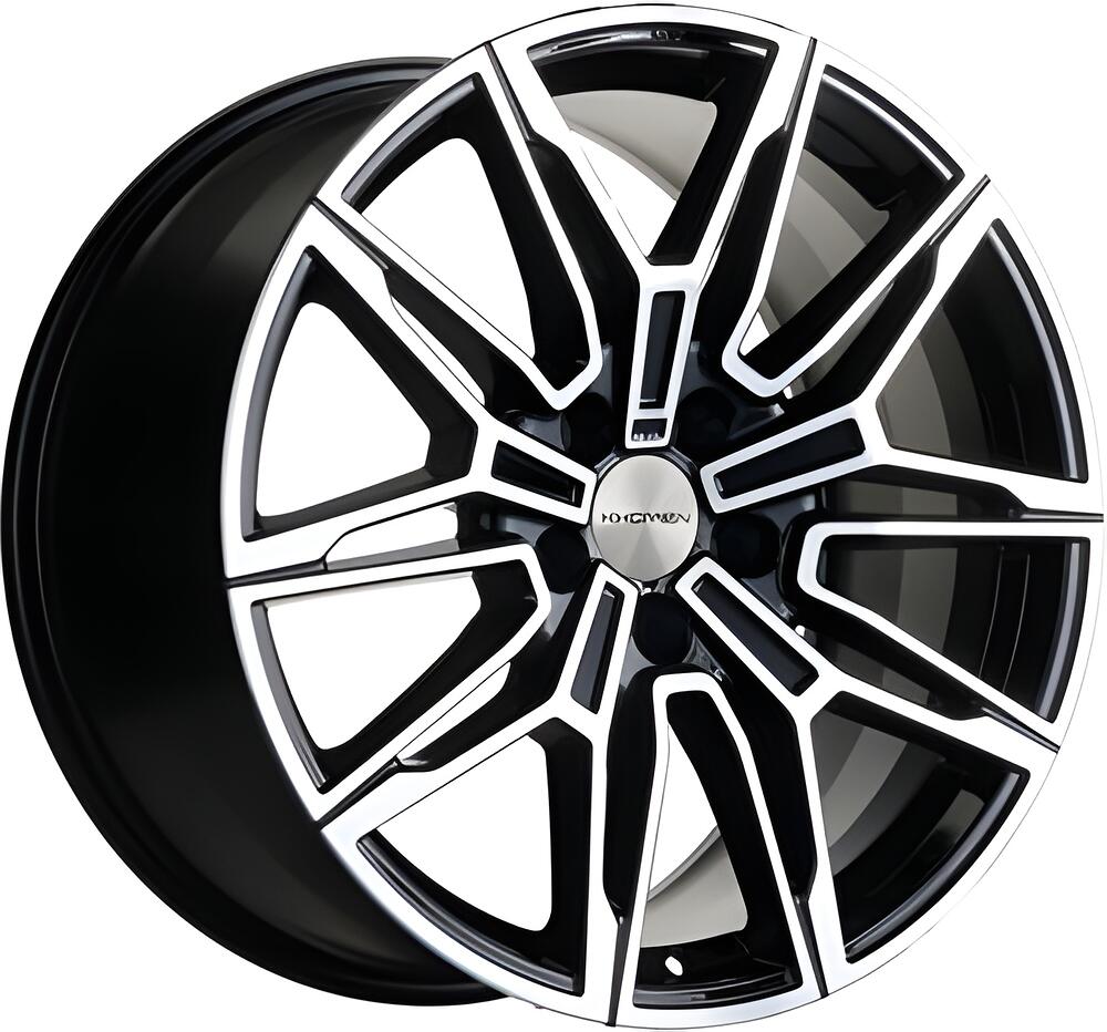 Khomen Wheels KHW1904 BMW Front 8x19 5x112 ET 30 Dia 66 Black-FP