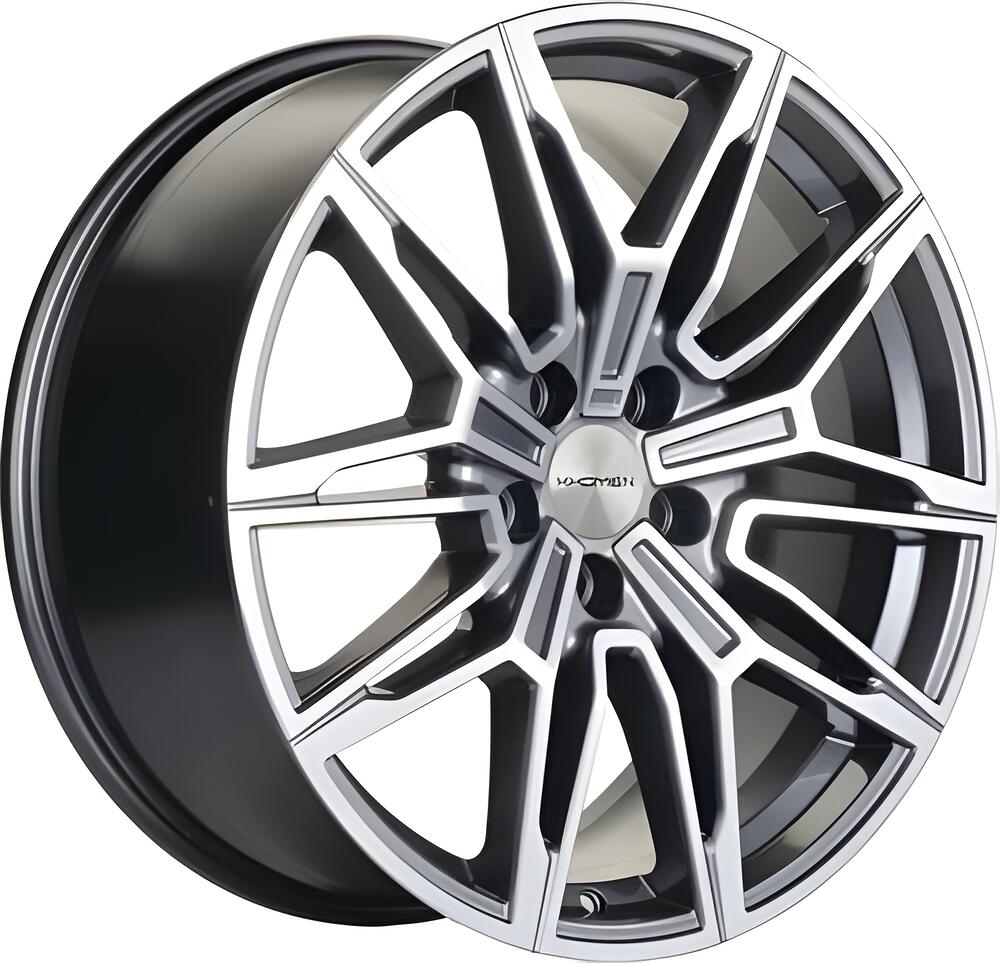 Khomen Wheels KHW1904 BMW Front 8.5x19 5x112 ET 30 Dia 66.6 Gray-FP