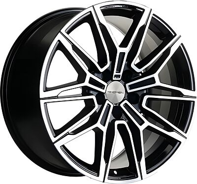 Khomen Wheels KHW1904 (Toureg) 8.5x19 5x112 ET 28 Dia 66.6 Black-FP