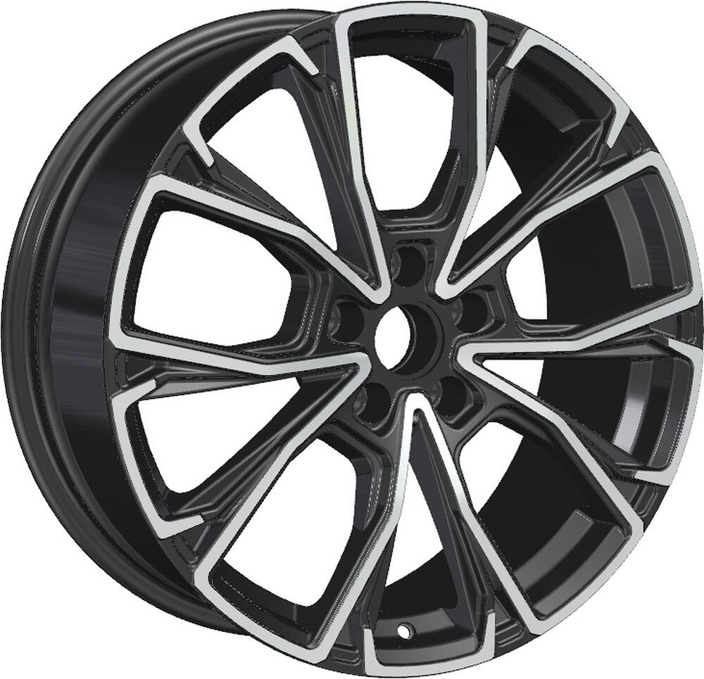 Khomen Wheels KHW1907 7.5x19 5x114.3 ET 45 Dia 67.1 BLACK-FP