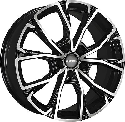 Khomen Wheels KHW1907 (Kodiaq/Tiguan) 7.5x19 5x112 ET 43 Dia 57.1 Black-FP