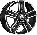 КиК Backfire КС763 8x18 5x114.3 ET 50 Dia 67.1 алмаз черный