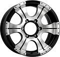 КиК Байконур 8x16 6x139.7 ET 20 Dia 108.5 алмаз черный