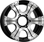 КиК Байконур 7x15 5x139.7 ET -5 Dia 110.1 алмаз черный
