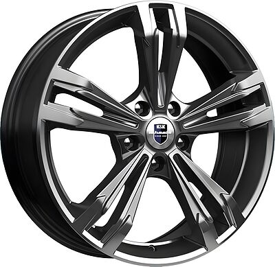 КиК Каррера 7x18 5x108 ET 45 Dia 67.1 дарк платинум