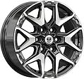 КиК Гангут 7.5x18 6x139.7 ET 36 Dia 100.1 алмаз черный