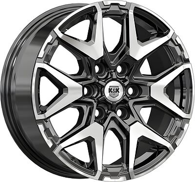 КиК Гангут 7.5x18 6x139.7 ET 42 Dia 75.1 алмаз черный