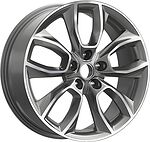 КиК КР001 Hongqi H5 II 7x18 5x114.3 ET 45 Dia 67.1 Diamond Gloss Graphite
