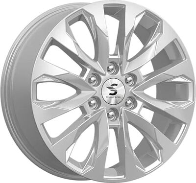 КиК КР007 20_Land Cruiser 8x20 6x139.7 ET 60 Dia 95.1 Elite silver