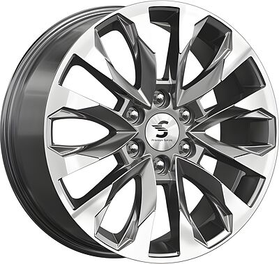 КиК КР007 Tank 700 8x20 6x139.7 ET 55 Dia 100.1 Diamond Gloss Graphite