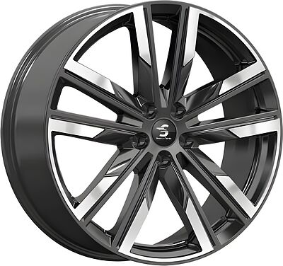 КиК КР014 Geely Tugella 8x20 5x108 ET 46 Dia 63.35 Diamond Black Gris
