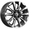 КиК КС1026 ZV_Logan 6.5x16 4x100 ET 45 Dia 60.1 алмаз черный