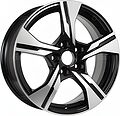 КиК КС1053 16_Tiggo 4 Pro 6.5x16 5x108 ET 33 Dia 60.1 алмаз черный